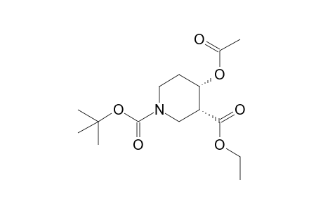 (3R,4S)-1-tert-Butyl-3-ethyl 4-acetoxypiperidine-1,3-dicarboxylate