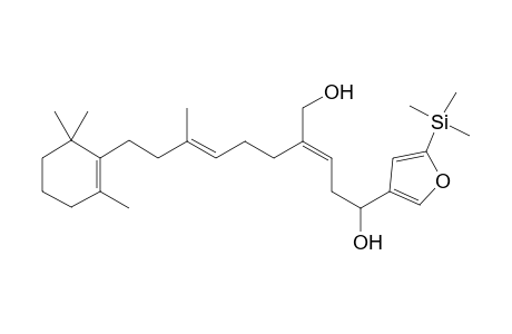 2-Trimethylsilyl-4-[(2E,6E)-9-(2,6,6-Trimethyl-1-cyclohexen-1-yl)-7-methyl-4-hydroxymethyl-2,6-nonadienyl]furan