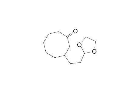 3-[2-[1,3]dioxalan-2-yl)ethyl]cyclooctan-1-one