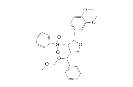 Furan, 2-(3,4-dimethoxyphenyl)tetrahydro-4-[(methoxymethoxy)phenylmethyl]-3-(phenylsulfonyl)-, [2S-[2.alpha.,3.beta.,4.alpha.(R*)]]-