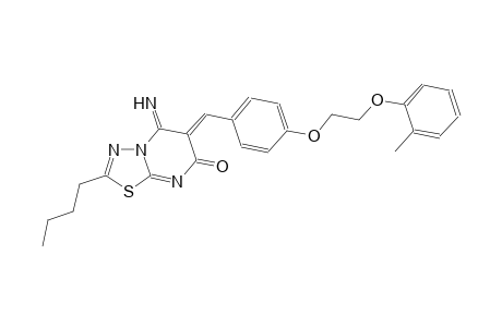 7H-[1,3,4]thiadiazolo[3,2-a]pyrimidin-7-one, 2-butyl-5,6-dihydro-5-imino-6-[[4-[2-(2-methylphenoxy)ethoxy]phenyl]methylene]-, (6Z)-