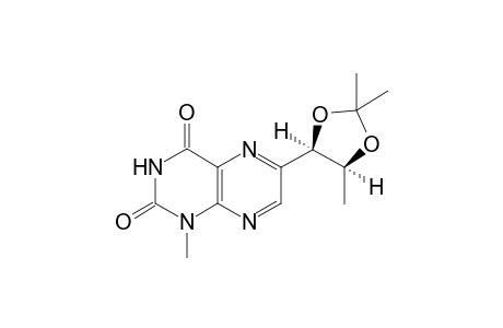 6-(1',2'-Dihydroxypropyl)-1-methylpteridine-2,4-dione - 1',2'-Acetonide