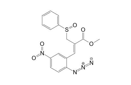 (Z)-Methyl 3-(2-azido-5-nitrophenyl)-2-(phenylsulfinylmethyl)propenoate