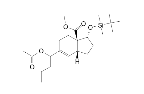 6-(1-ACETOXYBUTYL)-1-(TERT.-BUTYLDIMETHYLSILANYLOXY)-2,3,4,7,8,9-HEXAHYDRO-1H-INDENE-9-CARBOXYLIC-ACID-METHYLESTER