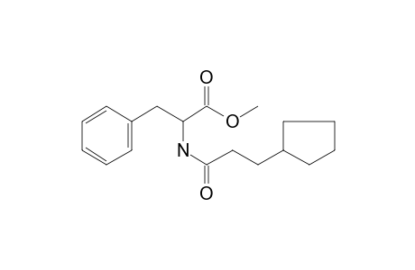 L-Phenylalanine, N-(3-cyclopentylpropionyl)-, methyl ester