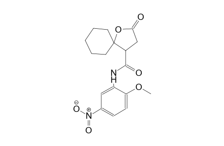 1-oxaspiro[4.5]decane-4-carboxamide, N-(2-methoxy-5-nitrophenyl)-2-oxo-