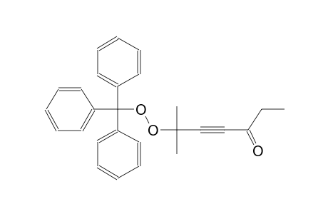 4-heptyn-3-one, 6-methyl-6-[(triphenylmethyl)dioxy]-