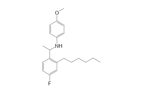 N-{1-(4-Fluoro-2-n-hexylphenyl)ethyl}-4-methoxyaniline