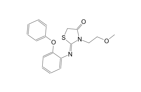 (2Z)-3-(2-methoxyethyl)-2-[(2-phenoxyphenyl)imino]-1,3-thiazolidin-4-one