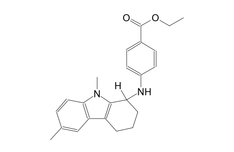 benzoic acid, 4-[(2,3,4,9-tetrahydro-6,9-dimethyl-1H-carbazol-1-yl)amino]-, ethyl ester