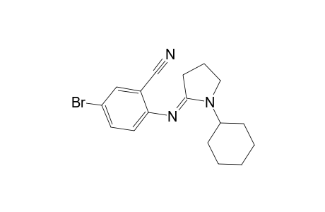 5-Bromo-2-{[1-cyclohexylpyrrolidinylidene]amino}benzonitrile