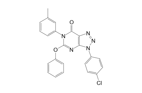 3,6-Dihydro-3-(4-chlorophenyl)-6-(3-methylphenyl)-5-phenoxy-7H-1,2,3-triazolo[4,5-d]pyrimidin-7-one