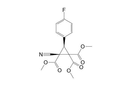 Trimethyl (2R*,3R*)-2-cyanocyclopropane-3-(4-fluorophenyl)-1,1,2-tricarboxylate