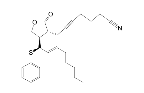 (8R(*),12R(*),13R(*),14E)-9-oxo-13-(phenylthio)-10-oxaprost-14-en-5-ynenitrile