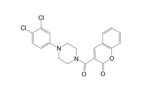 3-[4-(3,4-dichlorophenyl)piperazin-1-yl]carbonylchromen-2-one