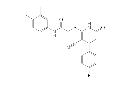 acetamide, 2-[[3-cyano-4-(4-fluorophenyl)-1,4,5,6-tetrahydro-6-oxo-2-pyridinyl]thio]-N-(3,4-dimethylphenyl)-