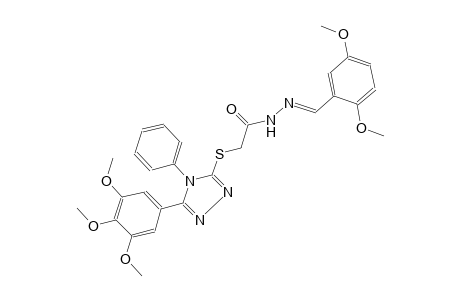 acetic acid, [[4-phenyl-5-(3,4,5-trimethoxyphenyl)-4H-1,2,4-triazol-3-yl]thio]-, 2-[(E)-(2,5-dimethoxyphenyl)methylidene]hydrazide