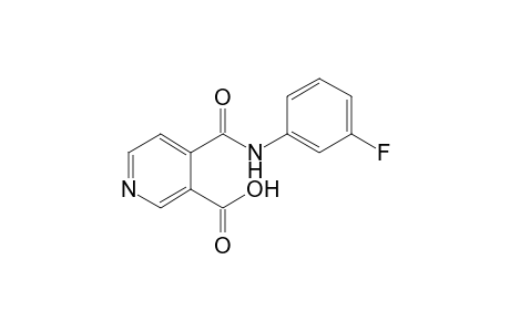 4-[(3-fluoroanilino)-oxomethyl]-3-pyridinecarboxylic acid