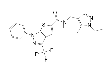 1H-thieno[2,3-c]pyrazole-5-carboxamide, N-[(1-ethyl-5-methyl-1H-pyrazol-4-yl)methyl]-1-phenyl-3-(trifluoromethyl)-