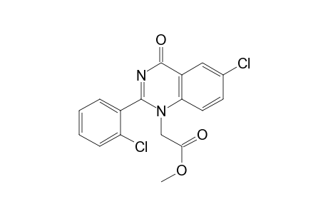 1(4H)-Quinazolineacetic acid, 6-chloro-2-(2-chlorophenyl)-4-oxo-, methyl ester