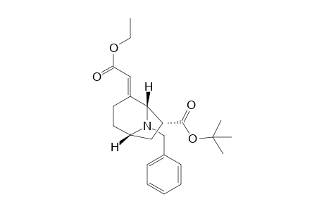 Ethyl (E,1RS,5RS,7SR)-(8-benzyl-7-(t-butoxycarbonyl)-8-aza-bicyclo[3.2.1]oct-2-ylidene)-acetate