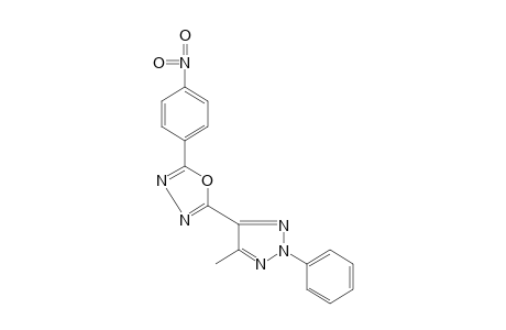 2-(5-METHYL-2-PHENYL-2H-1,2,3-TRIAZOL-4-YL)-5-(p-NITROPHENYL)-1,3,4-OXADIAZOLE