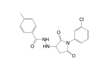 N'-[1-(3-chlorophenyl)-2,5-dioxo-3-pyrrolidinyl]-4-methylbenzohydrazide