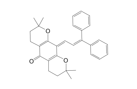 2H,5H-Benzo[1,2-b:5,4-b']dipyran-5-one, 10-(3,3-diphenyl-2-propenylidene)-3,4,6,7,8,10-hexahydro-2,2,8,8-tetramethyl-