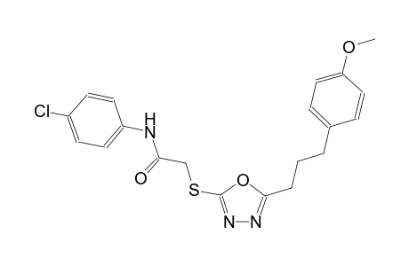 N-(4-chlorophenyl)-2-({5-[3-(4-methoxyphenyl)propyl]-1,3,4-oxadiazol-2-yl}sulfanyl)acetamide
