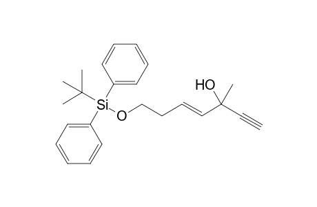 (E)-7-(tert-Butyldiphenylsiloxy)-3-methylhept-4-en-1-yn-3-ol