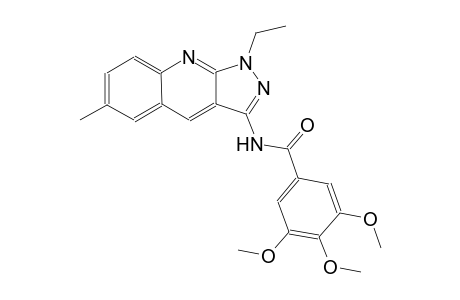 N-(1-ethyl-6-methyl-1H-pyrazolo[3,4-b]quinolin-3-yl)-3,4,5-trimethoxybenzamide