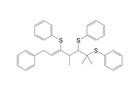 (Z)-(4RS,5RS)-4,6-Dimethyl-1-phenyl-3,5,6-tris(phenylthio)hept-2-ene