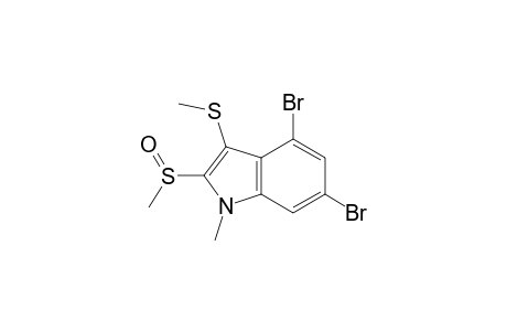 1H-Indole, 4,6-dibromo-1-methyl-2-(methylsulfinyl)-3-(methylthio)-, (-)-