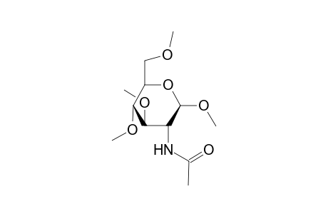 Methyl-2-acetamide-2-desoxy-3,4,6-tri-O-methyl-D-glucopyranoside