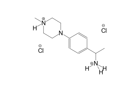 piperazinium, 1-[4-(1-ammonioethyl)phenyl]-4-methyl-, dichloride