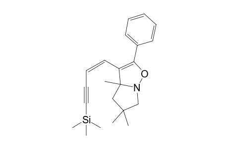 (Z)-3a,4,5,6-Tetrahydro-3a,5,5-trimethyl-2-phenyl-3-[4'-(trimethylsilyl)but-1'-en-3'-ynyl]-pyrrolo[1,2-b]isoxazole