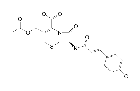 7-BETA-(4-HYDROXYCINNAMOYL)-AMINO-3-ACETOXYMETHYL-CEPHALOSPORINE