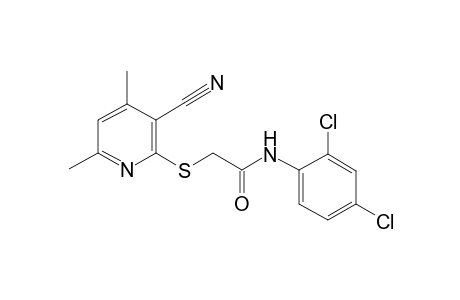 2-(3-cyano-4,6-dimethyl-pyridin-2-yl)sulfanyl-N-(2,4-dichlorophenyl)ethanamide