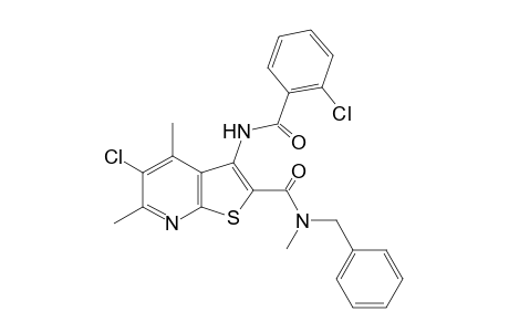 Thieno[2,3-b]pyridine-2-carboxamide, 5-chloro-3-[(2-chlorobenzoyl)amino]-N,4,6-trimethyl-N-(phenylmethyl)-