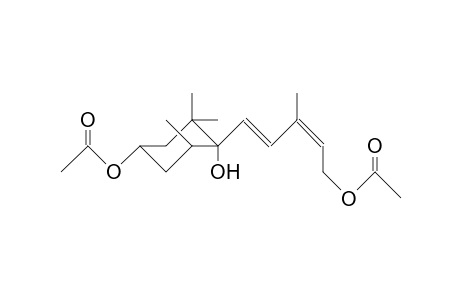 1-(5-Acetoxy-3-methyl-trans-1,cis-3-pentadienyl)-cis-4-acetoxy-2,2,trans-6-trimethyl-cyclohexanol