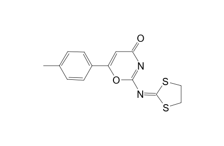 2-(1,3-Dithiolan-2-ylideneamino)-6-(4-methylphenyl)-4H-1,3-oxazin-4-one