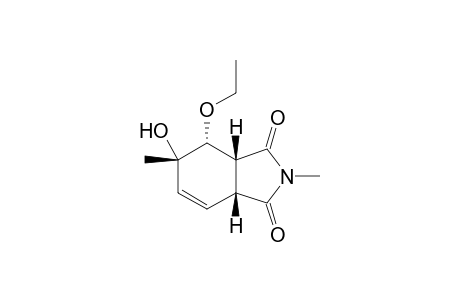 (3aR,4R,5S,7aR)-4-ethoxy-2,5-dimethyl-5-oxidanyl-4,7a-dihydro-3aH-isoindole-1,3-dione