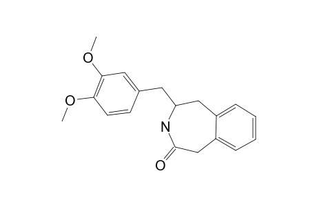 2,3,4,5-TETRAHYDRO-4-(3',4'-DIMETHOXYBENZYL)-2-OXO-1H-3-BENZAZEPINE