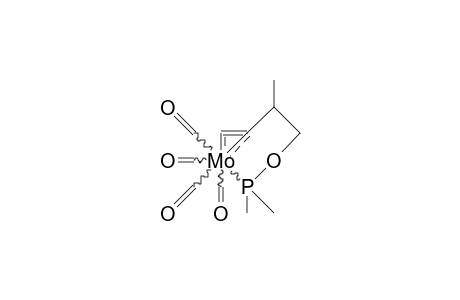 Tetracarbonyl (/.eta.-2/-2-methyl-3-buten-1-yl-dimethylphosphinite-P) molybdenum isomer 1