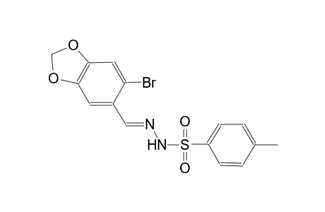 N'-[(E)-(6-bromo-1,3-benzodioxol-5-yl)methylidene]-4-methylbenzenesulfonohydrazide