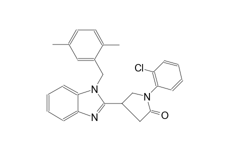 1-(2-Chlorophenyl)-4-{1-[(2,5-dimethylphenyl)methyl]-1H-1,3-benzodiazol-2-yl}pyrrolidin-2-one