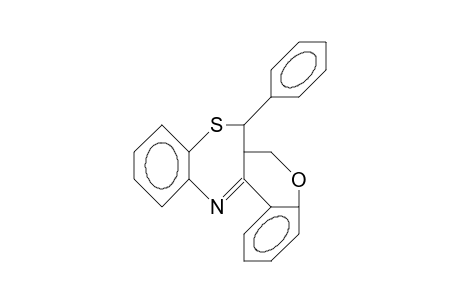 7-Phenyl-6a,7-dihydro-6H-benzo(B)chromeno(4,3-E)(1,5)thiazepine