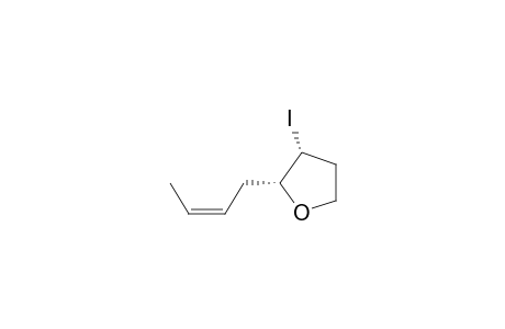 (2R*,3R*)-2-[2(Z)-Butenyl]-3-iodotetrahydrofuran