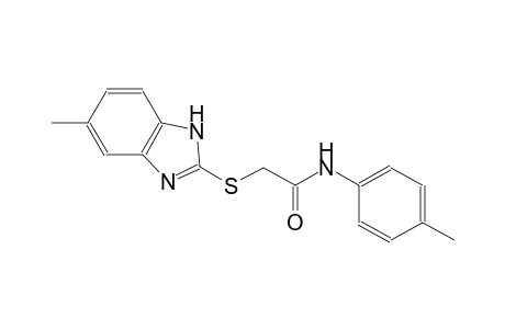 2-[(5-methyl-1H-benzimidazol-2-yl)sulfanyl]-N-(4-methylphenyl)acetamide