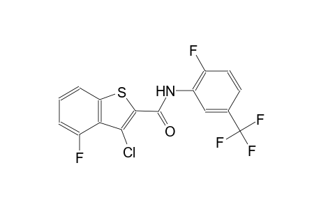 3-chloro-4-fluoro-N-[2-fluoro-5-(trifluoromethyl)phenyl]-1-benzothiophene-2-carboxamide